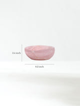 Rose Quartz Crystal Bowl B Dimension | Cg724