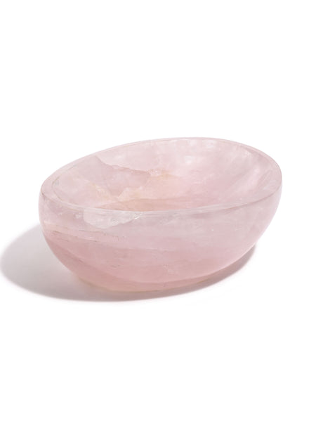 Rose Quartz Crystal Bowl E | Cg754