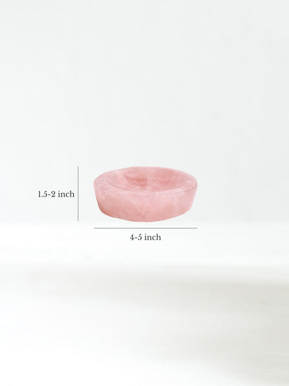 Rose Quartz Bowl Small Dimension | Cg413