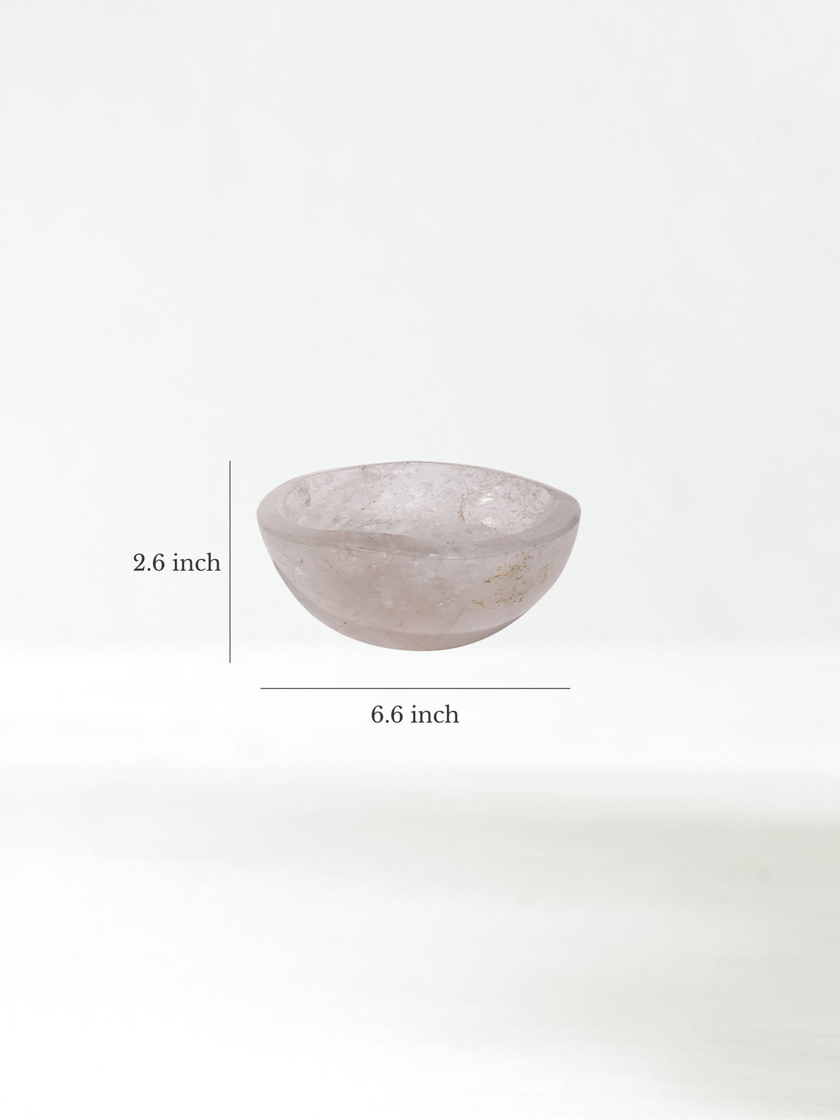 Clear Quartz Crystal Bowl E Dimension | Cg719