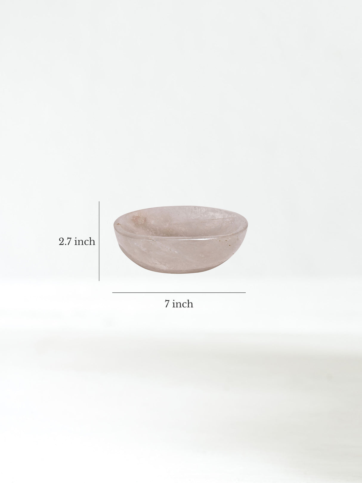 Clear Quartz Crystal Bowl H Dimension | Cg722
