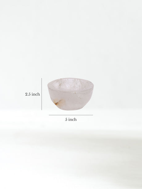 Clear Quartz Crystal Bowl A Dimension | Cg715