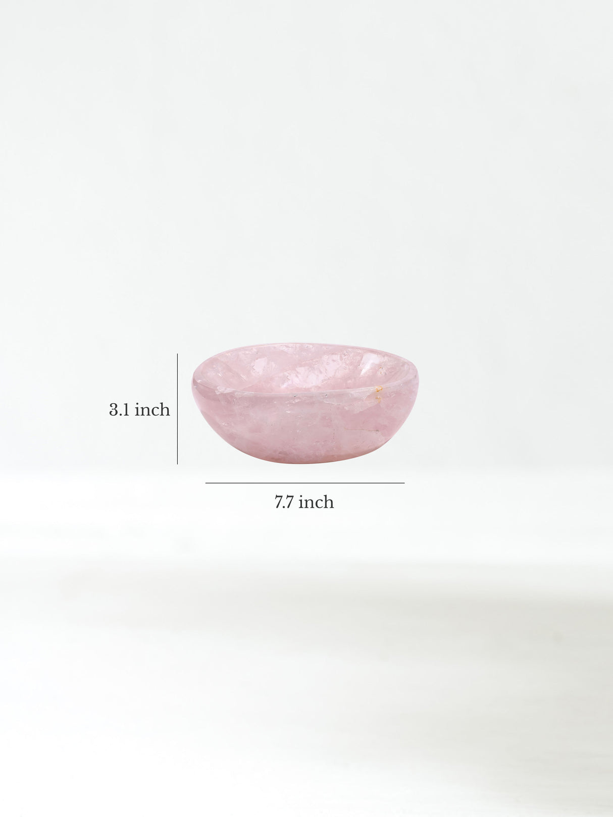 Rose Quartz Crystal Bowl D Dimension | Cg753