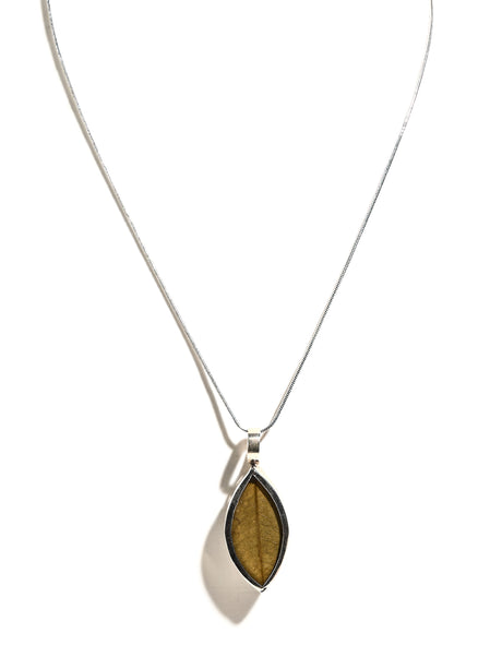 Peruvian Silver Coca Leaf Necklace 1 | j0110