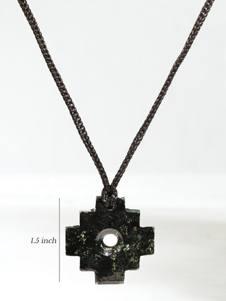 Peruvian Chakana Necklace - Machu Picchu Stone Dimension | j0216