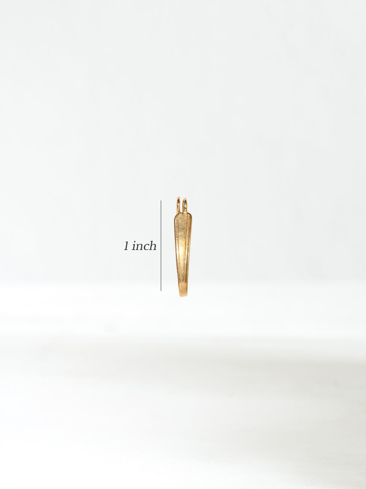 Pi Stone Donut Bail Gold Dimension | j0265