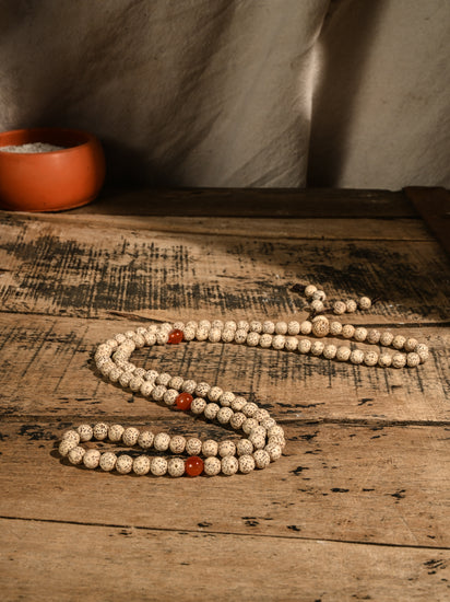 Tibetan Lotus Seed Japa Prayer Bead - 108 Beads | j0385