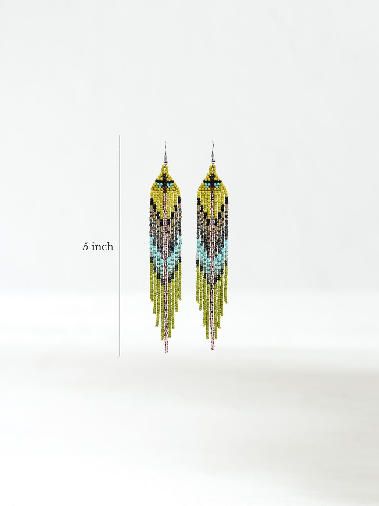 Turtle In The Clouds Beaded Earrings Dimension | j0437
