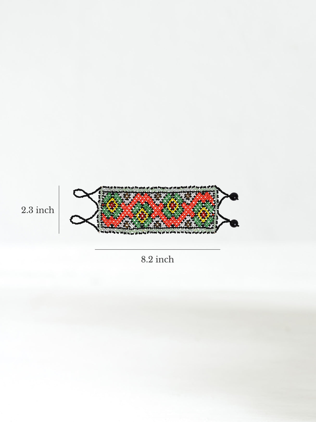 Shipibo Amazon Jungle Rainforest Woven Beaded Bracelet Dimension | j0454