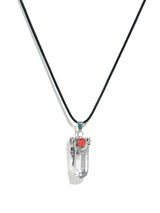 950 Peruvian Silver, Stone and Crystal Pendant Necklace | j0489