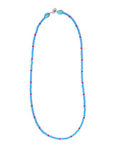 Turquoise & Red Glass Bead Necklace 3 | j0507