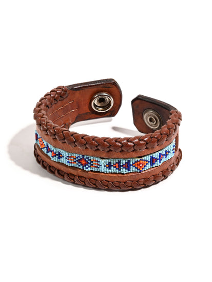 Artisan Leather Cuff Bracelet 2 | j0584