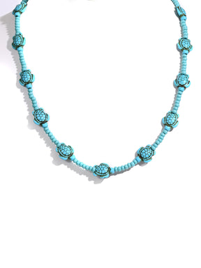 Turquoise Turtle Necklace | j0587