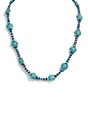 Heishi Collection: Turquoise Turtle Necklace | j0591