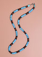 Heishi Collection: Turquoise, Onyx, and Coral Necklace | j0588