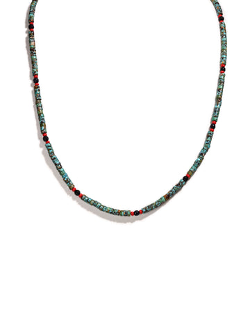 Heishi Collection: Raw Turquoise Necklace