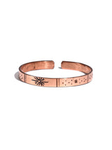 Celestial Carved Copper Bracelet | j0603