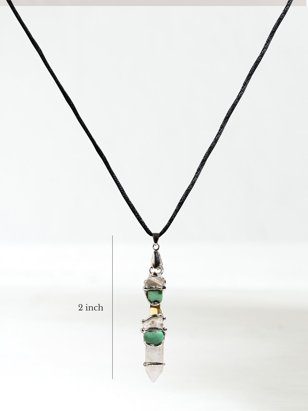 Hope Baby Wand Gemstone Pendant Dimension | js10-B28