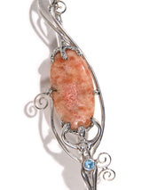 Sunstone with Silver Coated Copper Tube Wand 3 | js115