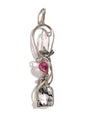 Quartz, Rubellite, & Tourmaline in Quartz Wandlet 1 | js120
