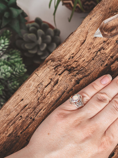 Faceted Angel Aura Ring | js125