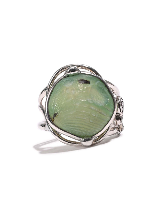 Mongolian Wind Agate Ring 1 | js126