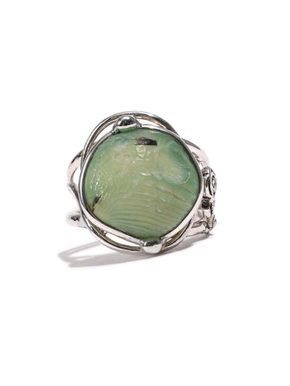 Mongolian Wind Agate Ring 1 | js126