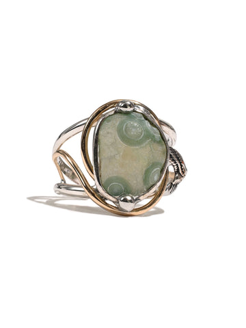 Mongolian Wind Agate Ring