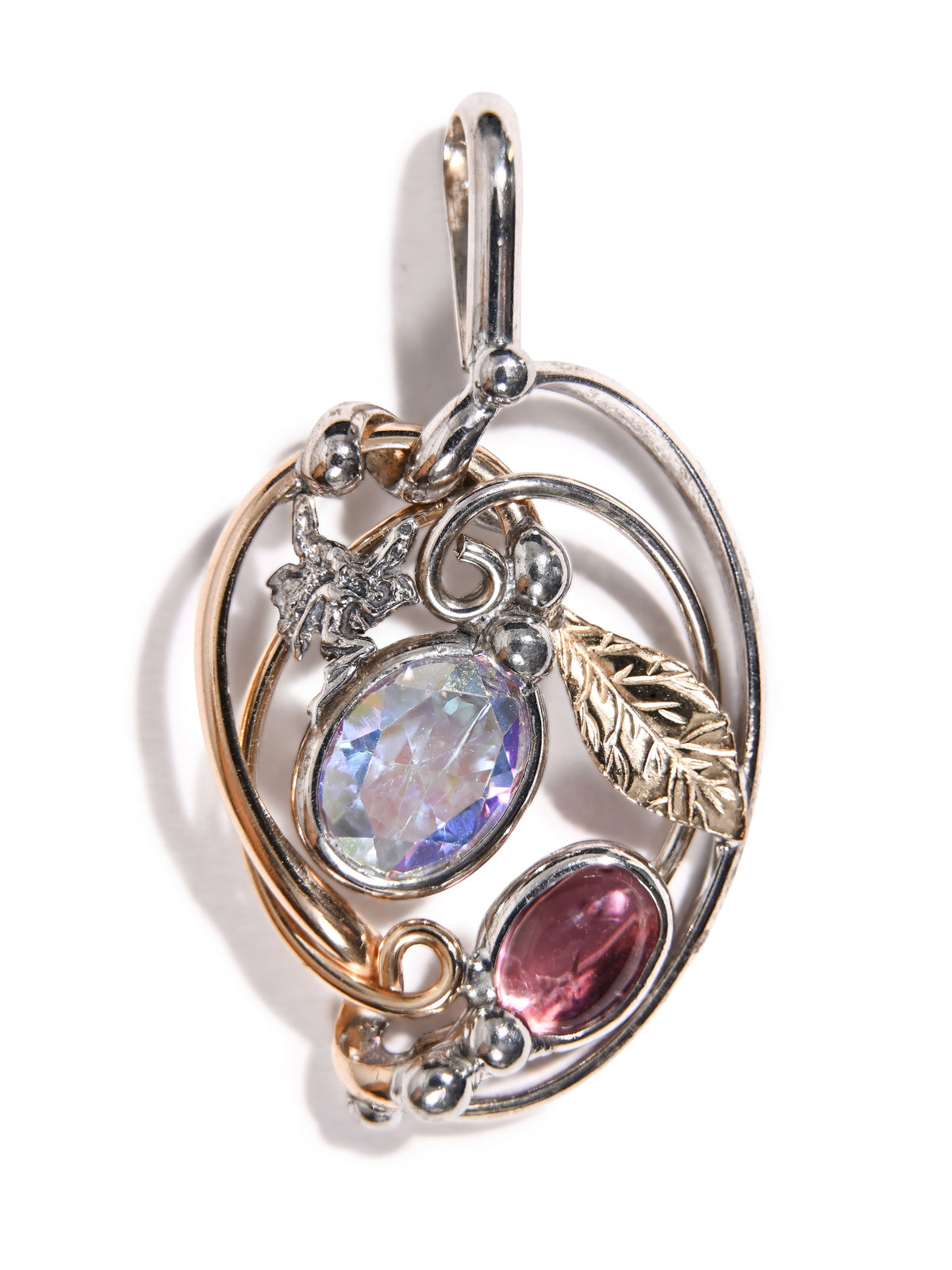 Faceted Angel Aura Pendant | js129