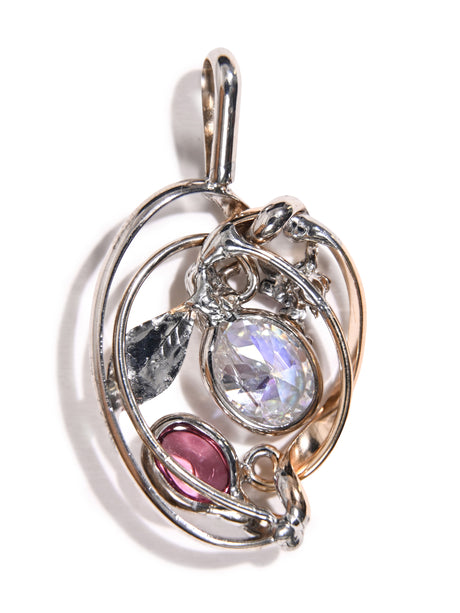 Faceted Angel Aura Pendant 1 | js129