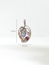 Faceted Angel Aura Pendant Dimension | js129