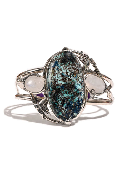 Moonstone & Shattuckite Bracelet 1 | js132