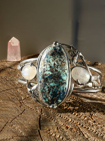 Moonstone & Shattuckite Bracelet