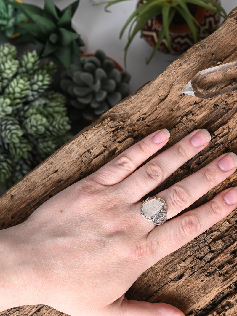 Oval Libyan Desert Glass Ring