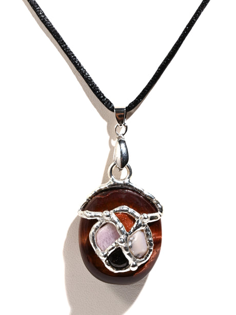 Lovers Gem Drop Pendant 2 | js32-AG52