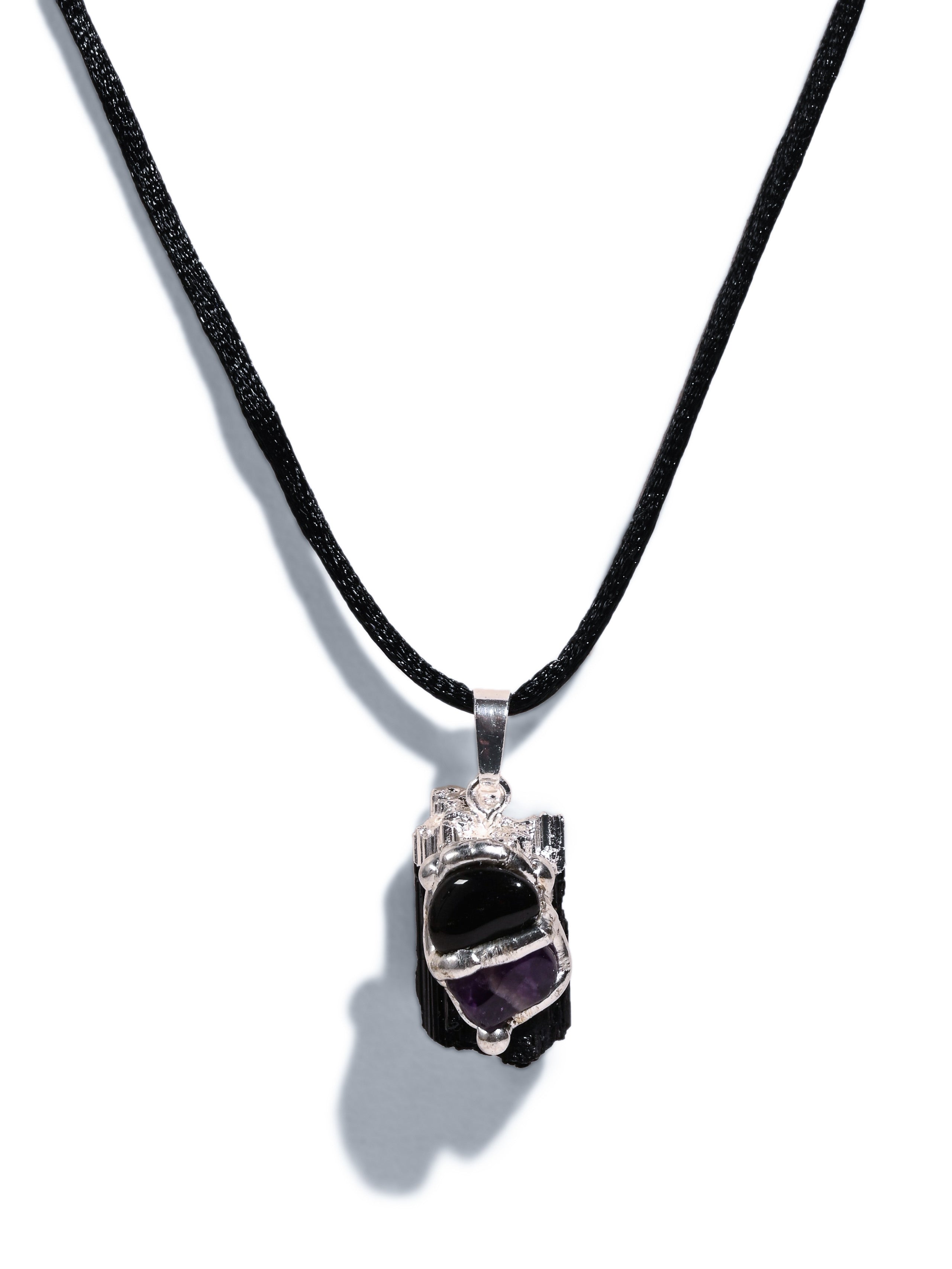 Protection Black Tourmaline Gem Drop Pendant - Shamans Market