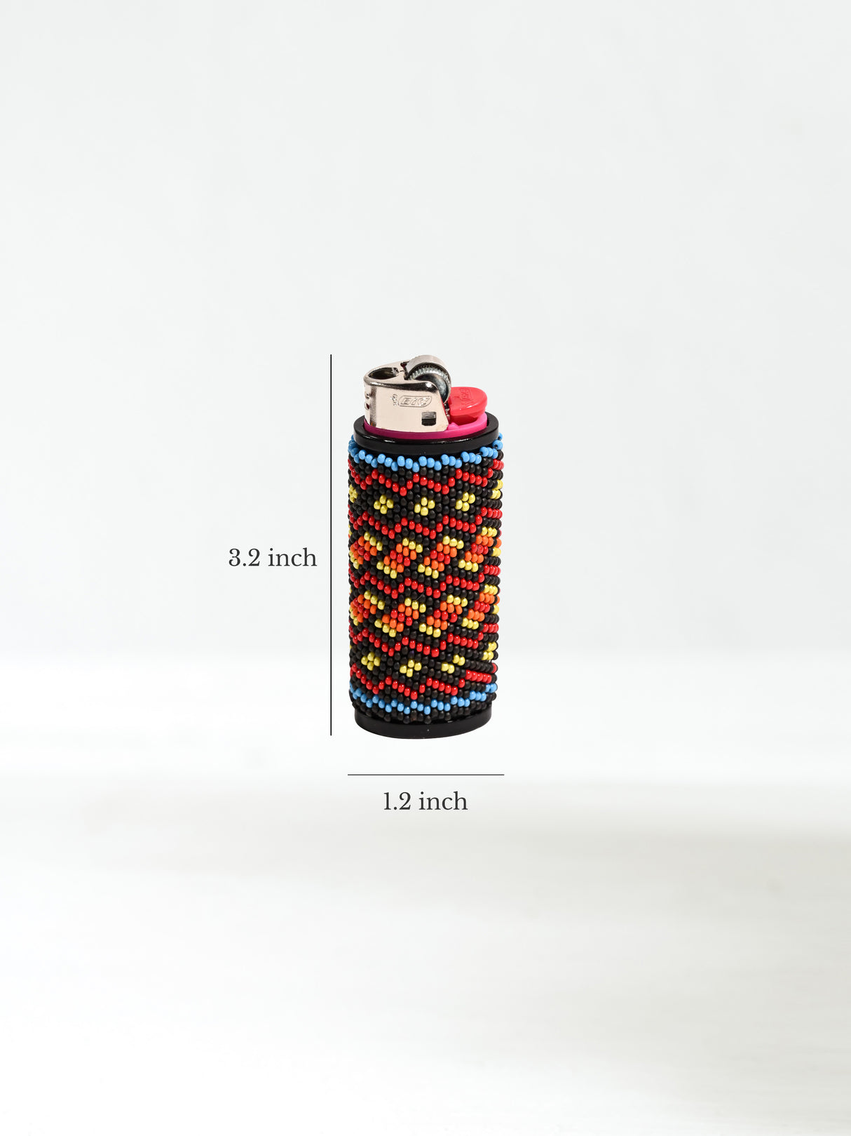 Artisan Hand-beaded Lighter Case Dimension | m2