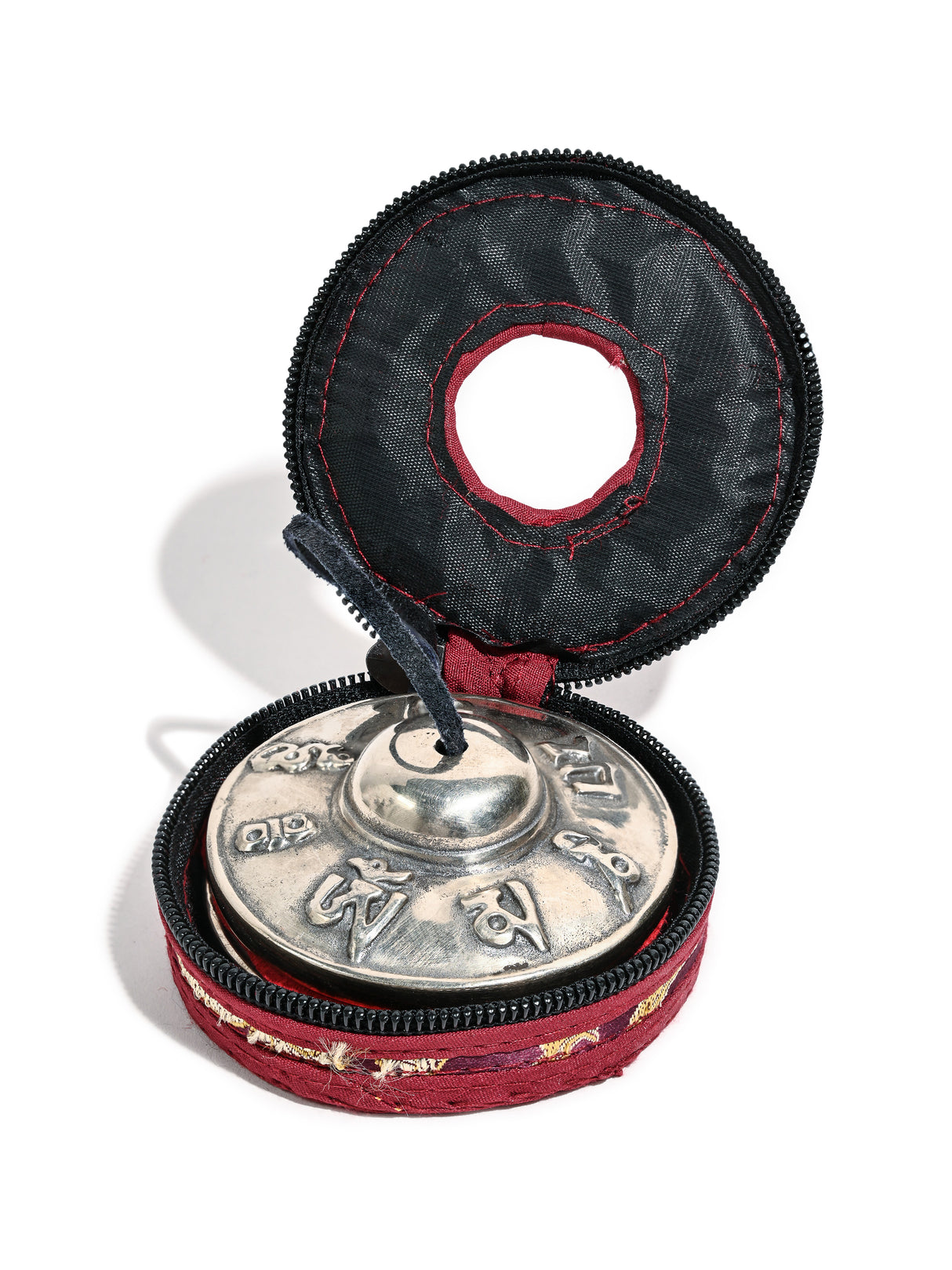 Tingsha Cover 2.5" | mm012-Burgundy