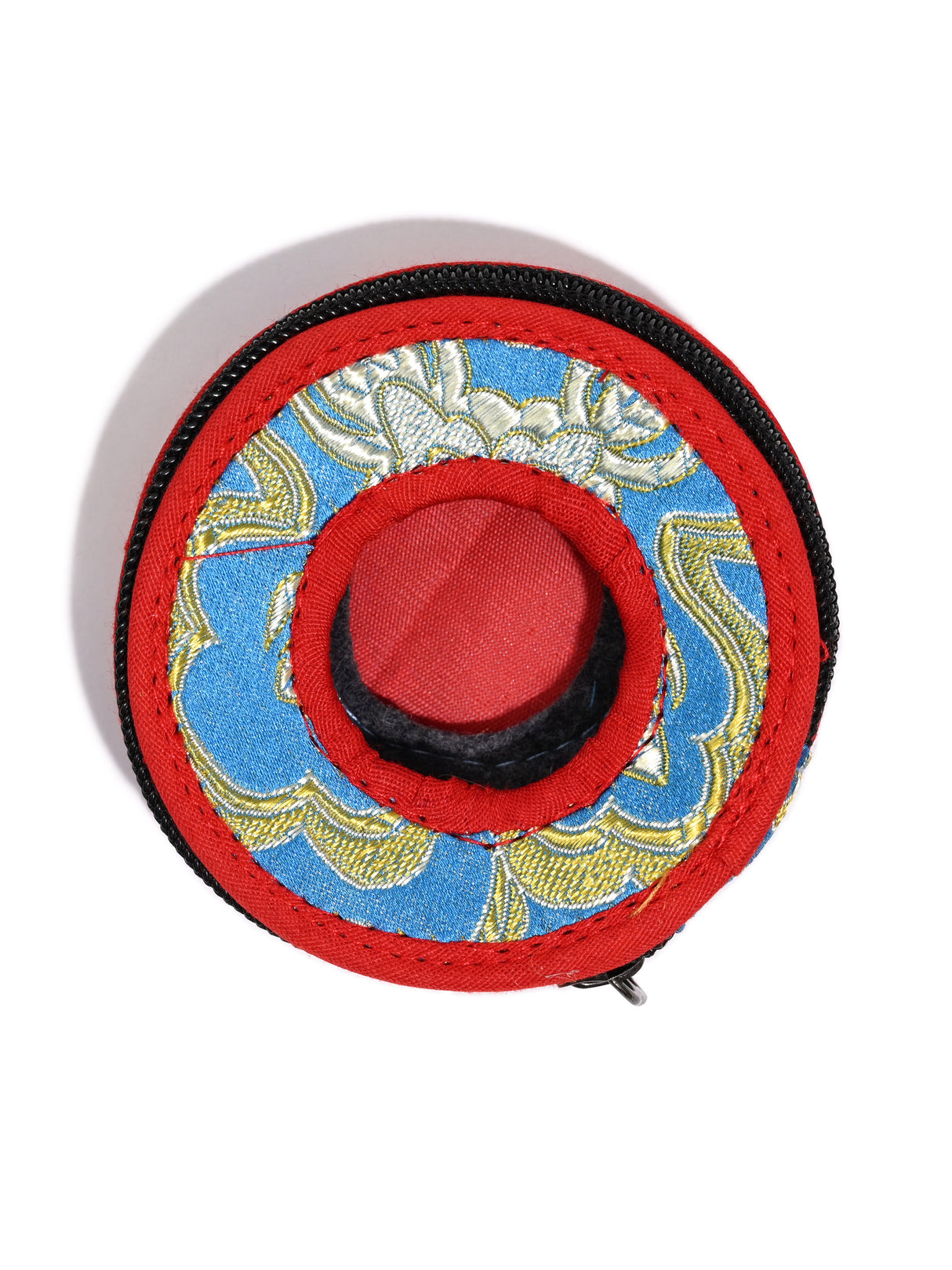 Tingsha Cover 3.5" - Turquoise-Red 2 | mm013-Turquoise-Red