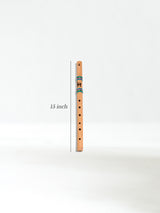Flute - Bamboo - Medium Turquoise Dimension | mm0202