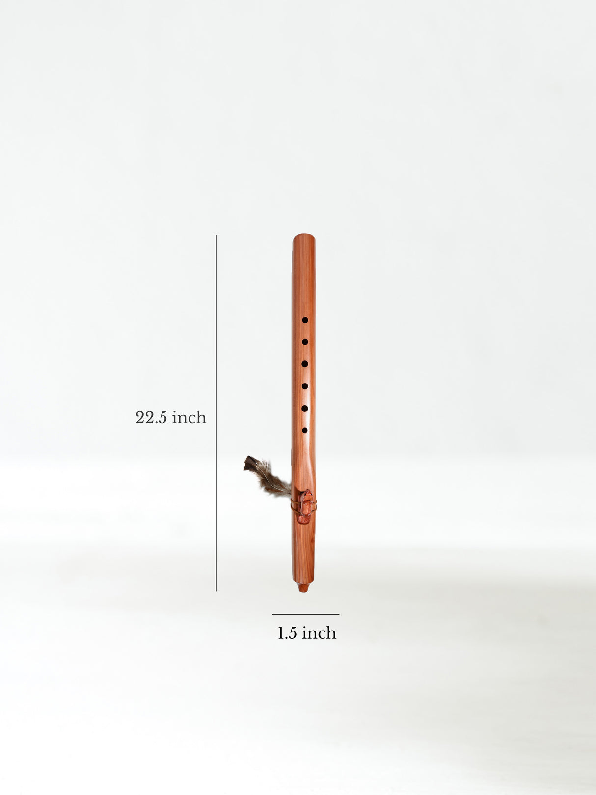 Native American Made Cedar Flute Dimension | mm0225-Wolf-E | mm0226-Wolf-F | mm0227-Wolf-G