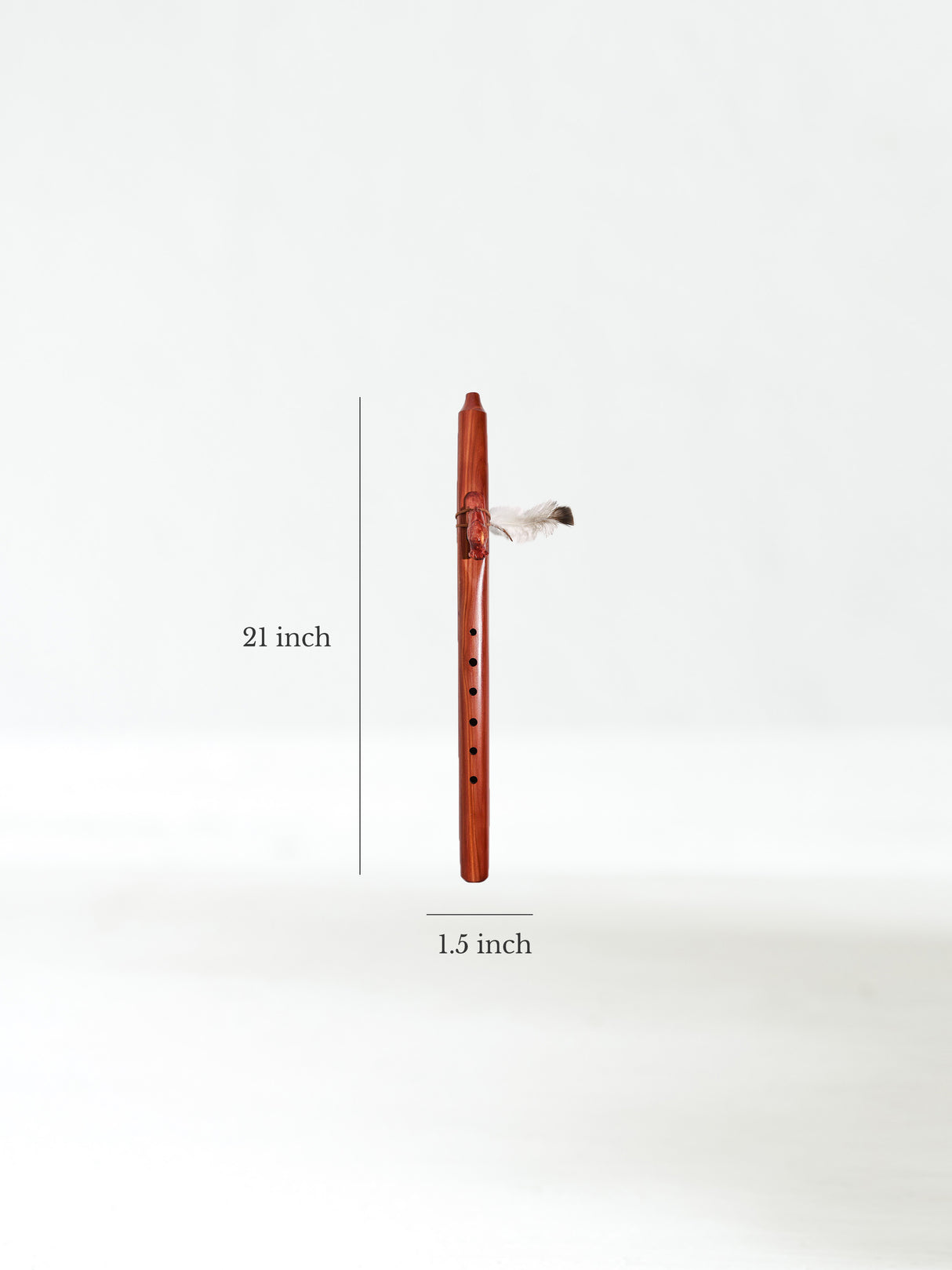 Native American Made Cedar Flute Dimension | mm0210-Buffalo-E | mm0211-Buffalo-F | mm0212-Buffalo-G