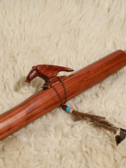 Native American Made Cedar Flute 1 | mm0213-Eagle-E | mm0214-Eagle-F | mm0215-Eagle-G