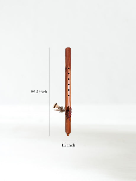 Native American Made Cedar Flute Dimension | mm0216-Pony-E | mm0217-Pony-F | mm0218-Pony-G