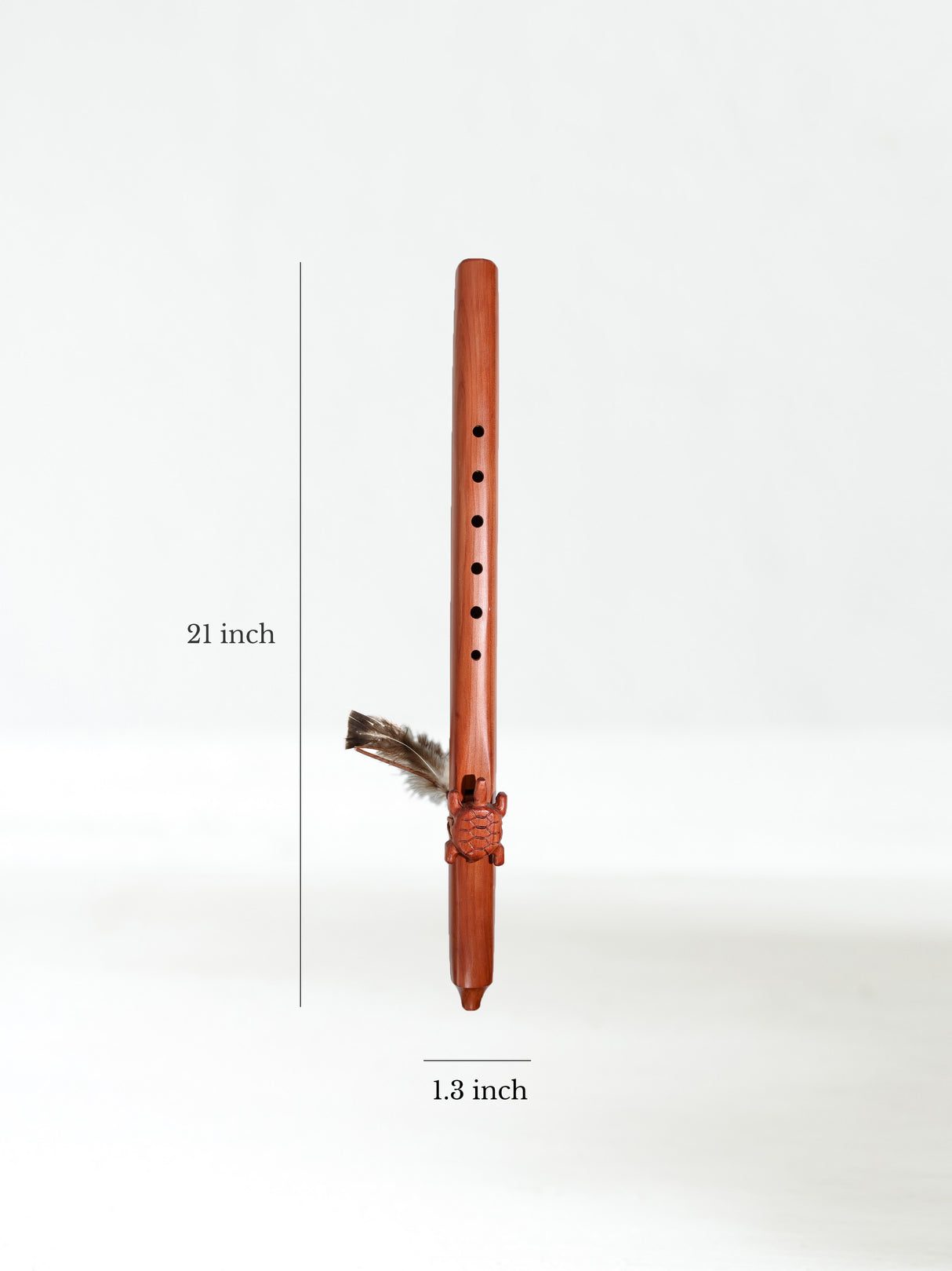 Native American Made Cedar Flute Dimension | mm0222-Turtle-E | mm0223-Turtle-F | mm0224-Turtle-G