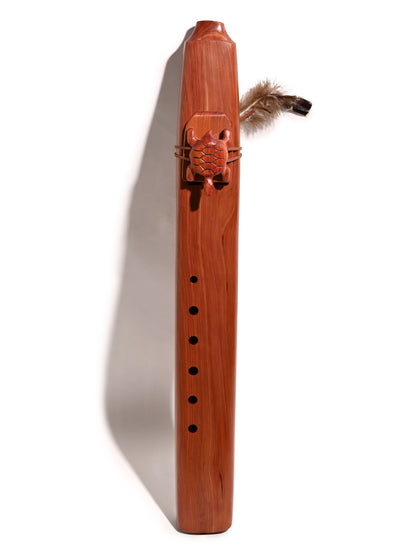 Native American Made Cedar Drone Flute | mm0253-Turtle-A | mm0254-Turtle-E | mm0255-Turtle-F | mm0256-Turtle-G