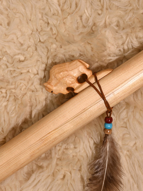 Native American Made Pine Flute- A Minor 1 | mm0228-Buffalo-P
