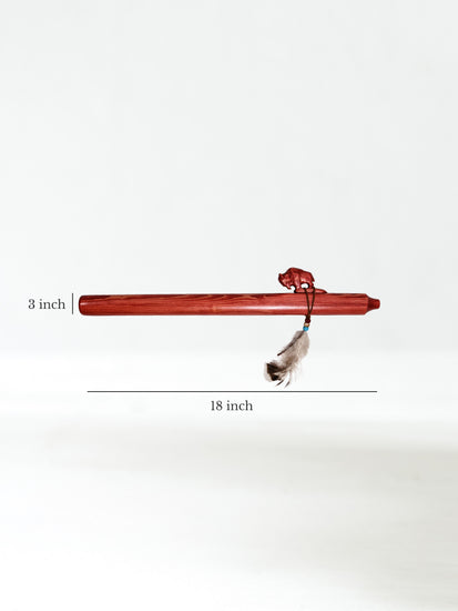 Native American Made Pine Flute- A Minor Dimension | mm0229-Buffalo-C