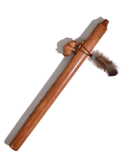 Native American Made Pine Flute- A Minor 1 | mm0230-Buffalo-W
