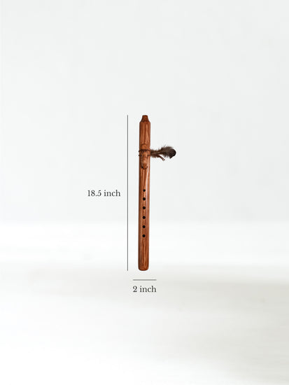 Native American Made Pine Flute- A Minor Dimension | mm0230-Buffalo-W